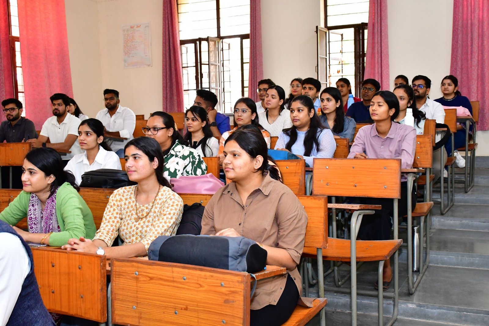 Students attending a classroom session.
