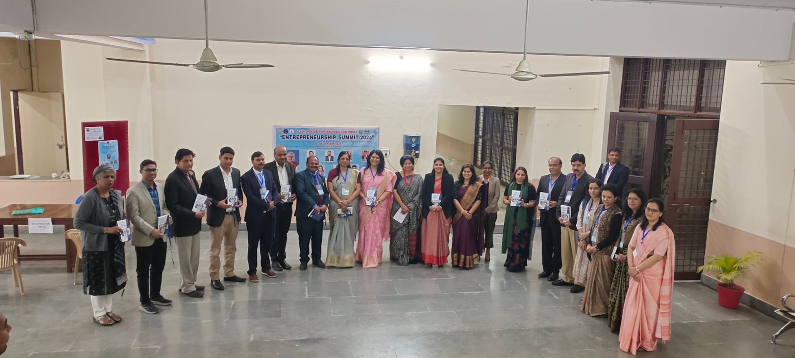 Participants gathered at an entrepreneurship summit.